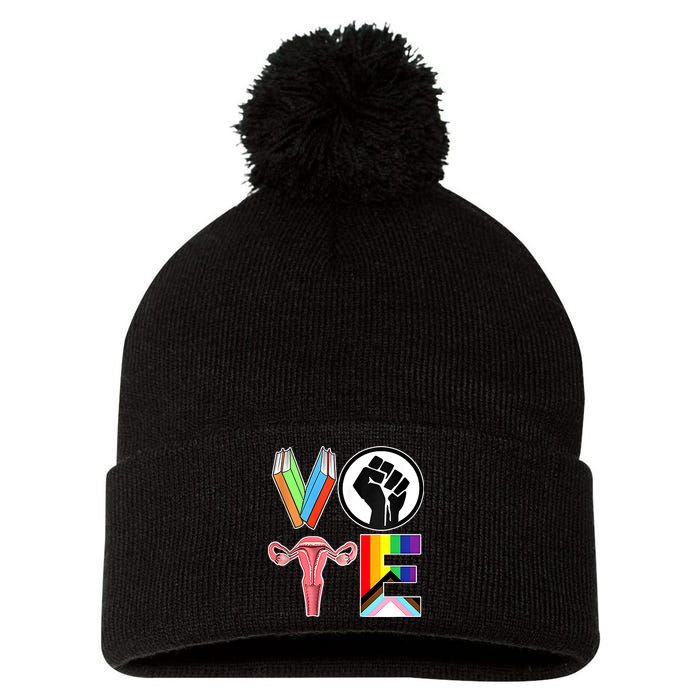 Vote Like Ruth Sent You Vote Like Ruth Sent You Feminist Rbg Ruth Bader Ginsburg Pom Pom 12in Knit Beanie
