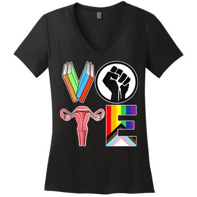 Vote Like Ruth Sent You Vote Like Ruth Sent You Feminist Rbg Ruth Bader Ginsburg Women's V-Neck T-Shirt