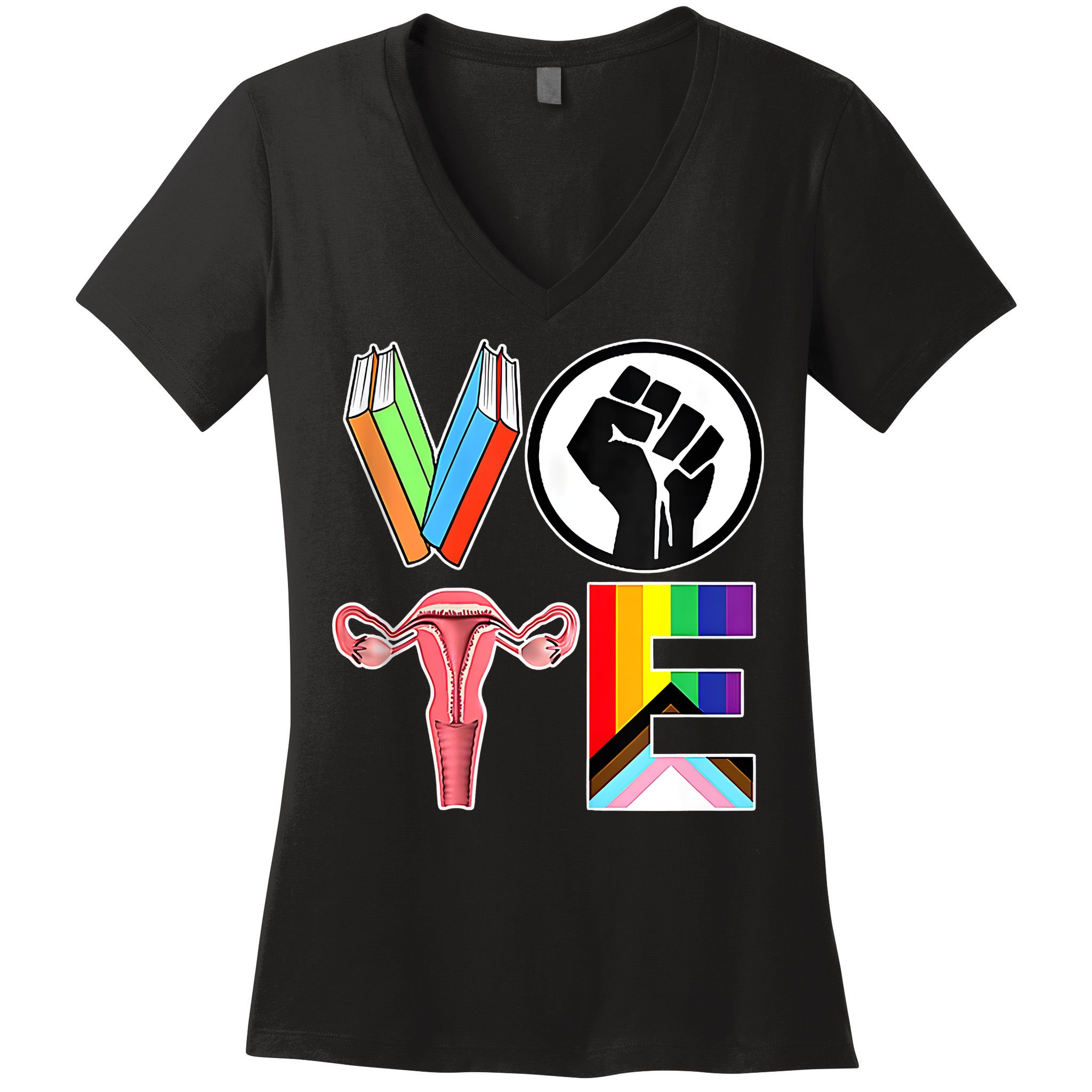 Vote Like Ruth Sent You Vote Like Ruth Sent You Feminist Rbg Ruth Bader Ginsburg Women's V-Neck T-Shirt