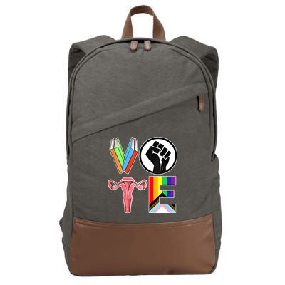 Vote Like Ruth Sent You Vote Like Ruth Sent You Feminist Rbg Ruth Bader Ginsburg Cotton Canvas Backpack