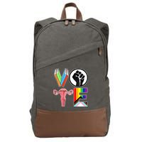 Vote Like Ruth Sent You Vote Like Ruth Sent You Feminist Rbg Ruth Bader Ginsburg Cotton Canvas Backpack