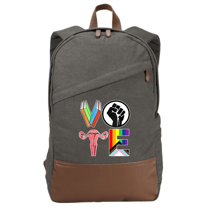 Vote Like Ruth Sent You Vote Like Ruth Sent You Feminist Rbg Ruth Bader Ginsburg Cotton Canvas Backpack