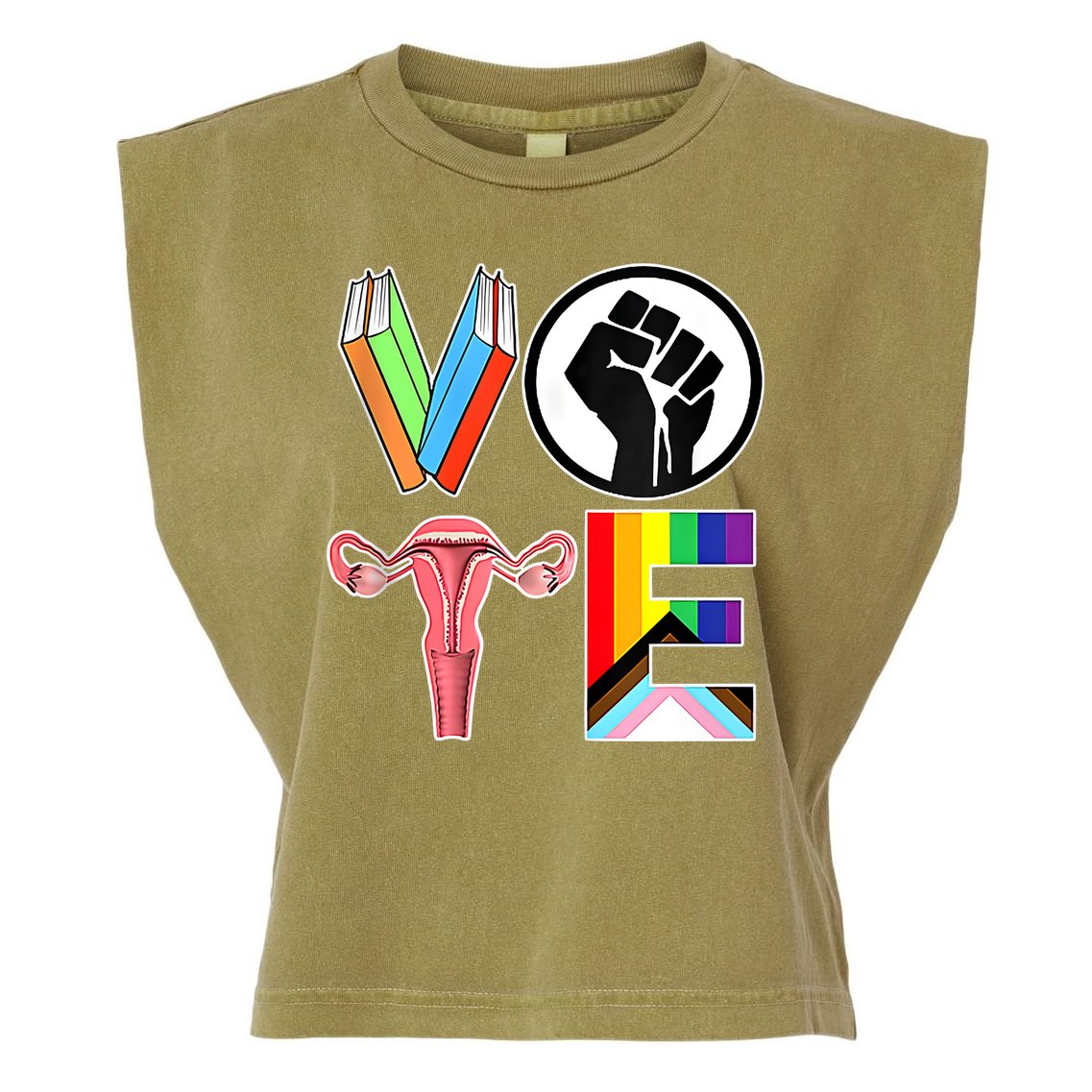 Vote Like Ruth Sent You Vote Like Ruth Sent You Feminist Rbg Ruth Bader Ginsburg Garment-Dyed Women's Muscle Tee