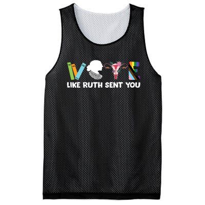 Vote Like Ruth Sent You Election 2024 Mesh Reversible Basketball Jersey Tank