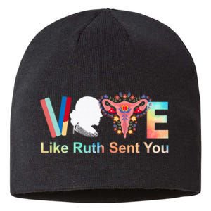 Vote Like Ruth Sent You Feminist Voting Inspirational Usa President Kamalaharris Sustainable Beanie