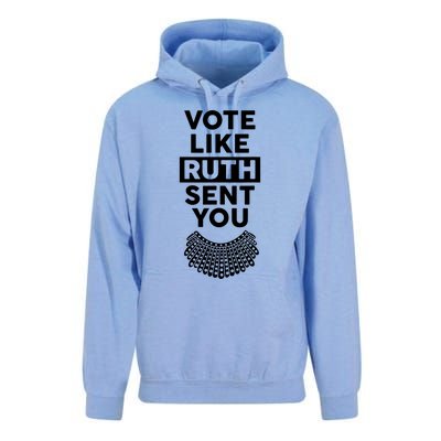 Vote Like Ruth Sent You Feminist Gift Unisex Surf Hoodie