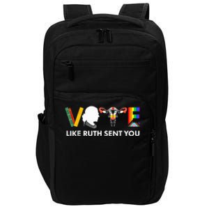 Vote Like Ruth Sent You Uterus Feminist Lgbt Usa President Kamalaharris Impact Tech Backpack