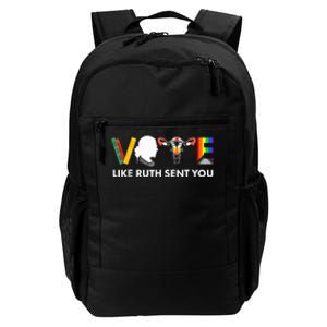 Vote Like Ruth Sent You Uterus Feminist Lgbt Usa President Kamalaharris Daily Commute Backpack