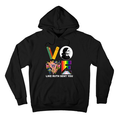 Vote Like Ruth Sent You Uterus Feminist Lgbt Usa President Kamalaharris Hoodie