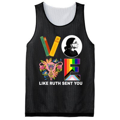 Vote Like Ruth Sent You Uterus Feminist Lgbt Usa President Kamalaharris Mesh Reversible Basketball Jersey Tank