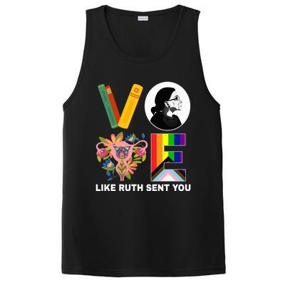 Vote Like Ruth Sent You Uterus Feminist Lgbt Usa President Kamalaharris PosiCharge Competitor Tank