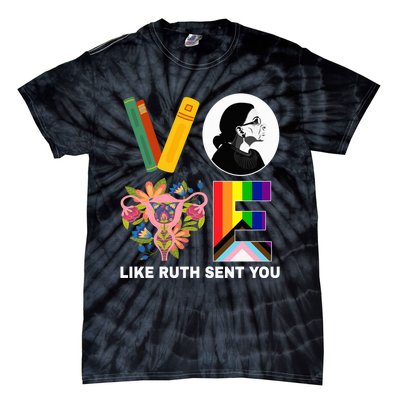 Vote Like Ruth Sent You Uterus Feminist Lgbt Usa President Kamalaharris Tie-Dye T-Shirt