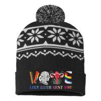 Vote Like Ruth Sent You USA-Made Snowflake Beanie