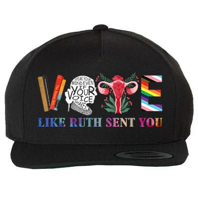 Vote Like Ruth Sent You Wool Snapback Cap