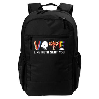 Vote Like Ruth Sent You Uterus Feminist Lgbt Funny Daily Commute Backpack