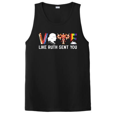 Vote Like Ruth Sent You Uterus Feminist Lgbt Funny PosiCharge Competitor Tank