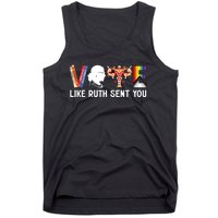 Vote Like Ruth Sent You Uterus Feminist Lgbt Funny Tank Top