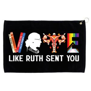 Vote Like Ruth Sent You Uterus Feminist Lgbt Funny Grommeted Golf Towel