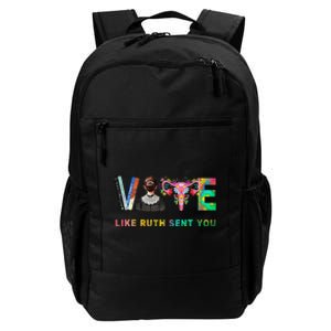 Vote Like Ruth Sent You Rbg Feminist Voting Inspirational Gift Daily Commute Backpack