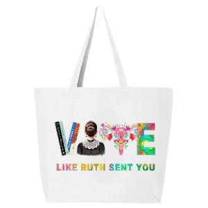 Vote Like Ruth Sent You Rbg Feminist Voting Inspirational Gift 25L Jumbo Tote