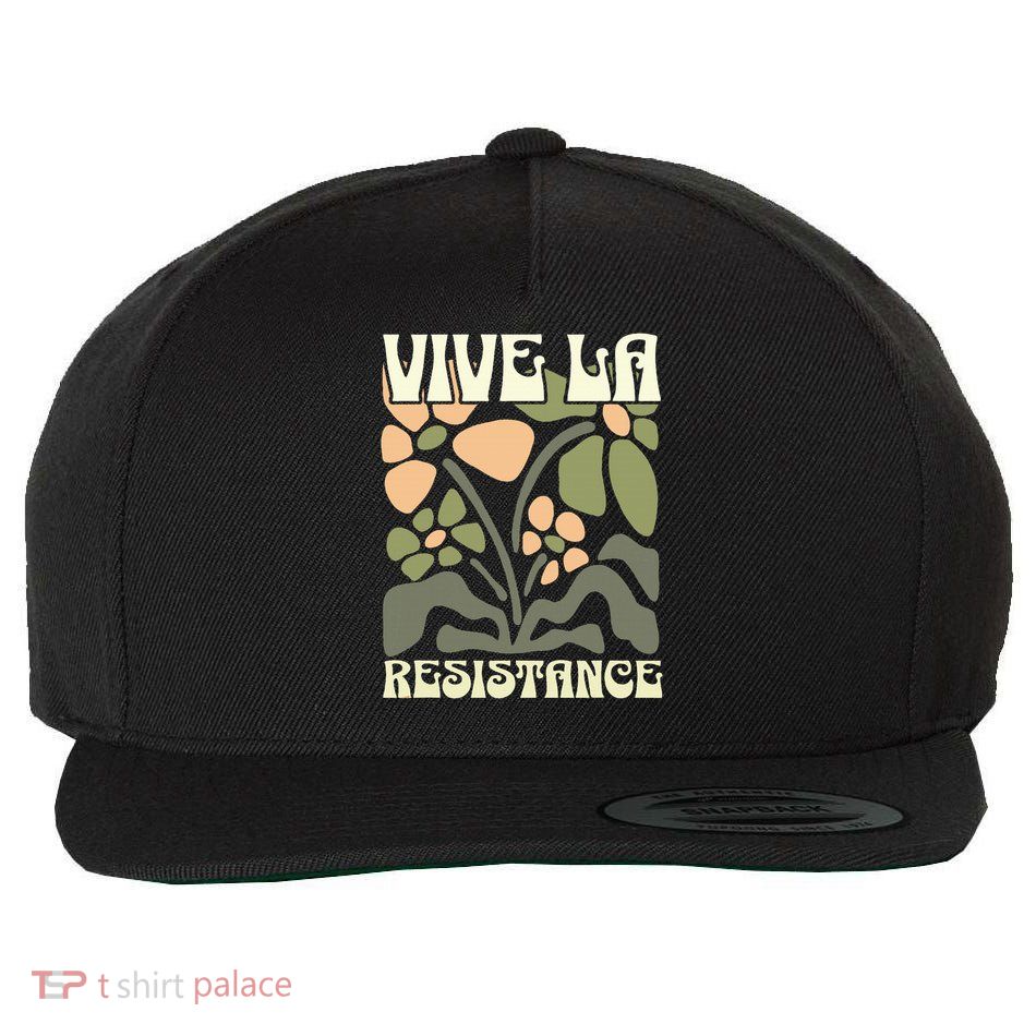 Vive La Resistance Subtle Liberal Protest Wool Snapback Cap