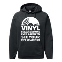 Vinyl Lp Record Vinyl Disc Performance Fleece Hoodie