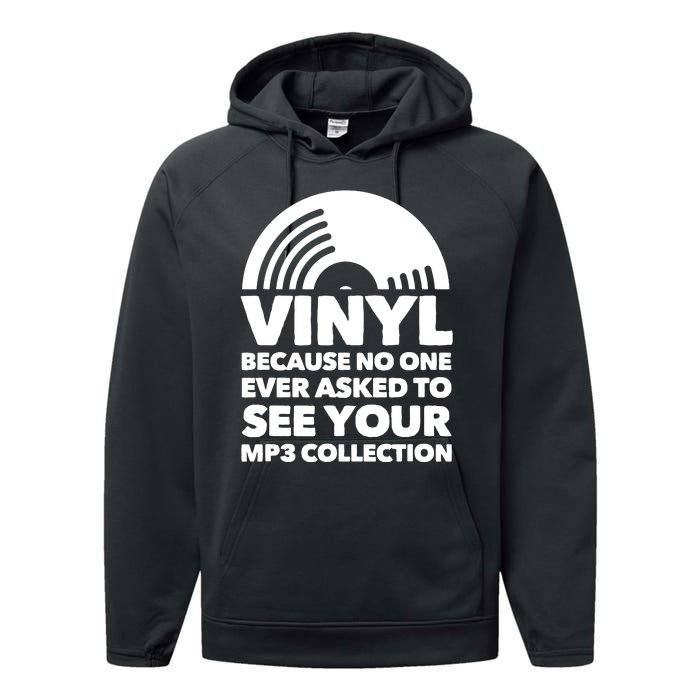 Vinyl Lp Record Vinyl Disc Performance Fleece Hoodie