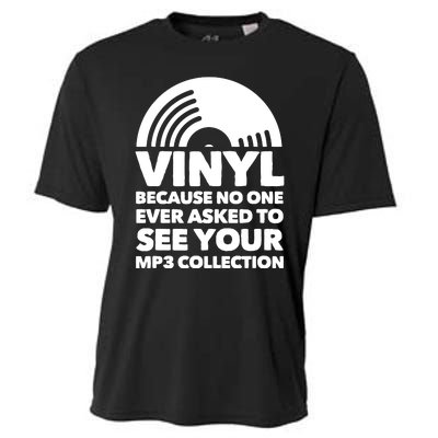 Vinyl Lp Record Vinyl Disc Cooling Performance Crew T-Shirt