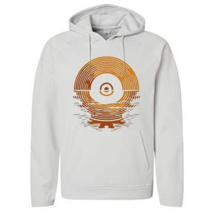 Vinyl Lp Records Sunset Vinyl Performance Fleece Hoodie