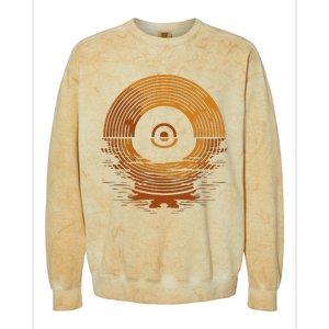 Vinyl Lp Records Sunset Vinyl Colorblast Crewneck Sweatshirt