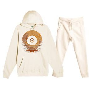 Vinyl Lp Records Sunset Vinyl Premium Hooded Sweatsuit Set