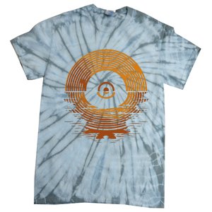 Vinyl Lp Records Sunset Vinyl Tie-Dye T-Shirt