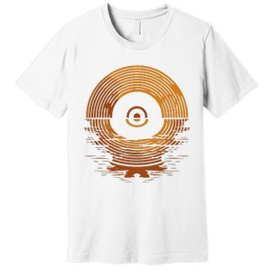 Vinyl Lp Records Sunset Vinyl Premium T-Shirt