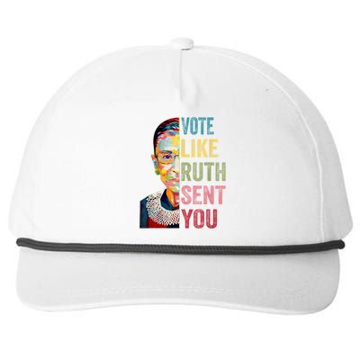 Vote Like Ruth Sent You Feminist Gift Women Snapback Five-Panel Rope Hat