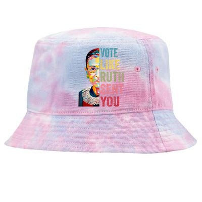 Vote Like Ruth Sent You Feminist Gift Women Tie-Dyed Bucket Hat