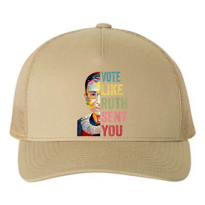 Vote Like Ruth Sent You Feminist Gift Women Yupoong Adult 5-Panel Trucker Hat