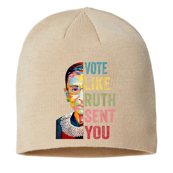 Vote Like Ruth Sent You Feminist Gift Women Sustainable Beanie