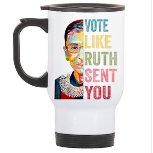 Vote Like Ruth Sent You Feminist Gift Women Stainless Steel Travel Mug