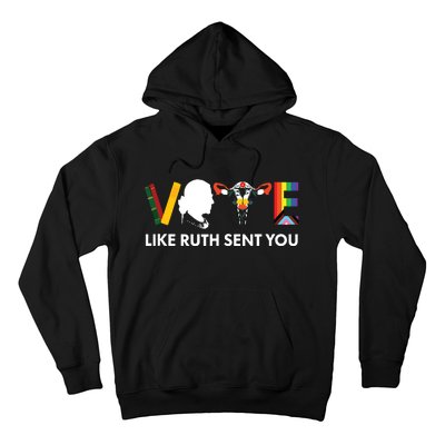 Vote Like Ruth Sent You Uterus Feminist Lgbt Tank Top Hoodie