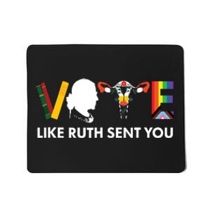 Vote Like Ruth Sent You Uterus Feminist Lgbt Tank Top Mousepad