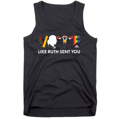 Vote Like Ruth Sent You Uterus Feminist Lgbt Tank Top Tank Top