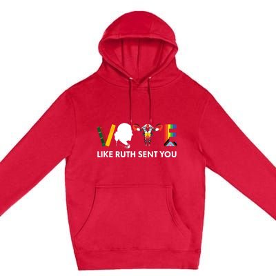 Vote Like Ruth Sent You Uterus Feminist Lgbt Tank Top Premium Pullover Hoodie