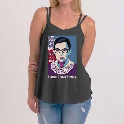 Vote Like Ruth Sent You! Vote For Women Rights Kamala 2024 Women's Strappy Tank