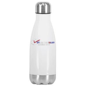 Vote Like Salary Depends On It Retro Funny Election 2024 Stainless Steel Insulated Water Bottle