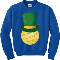 Volleyball Leprechaun St Patrick's Day Sport Funny Gift Kids Sweatshirt