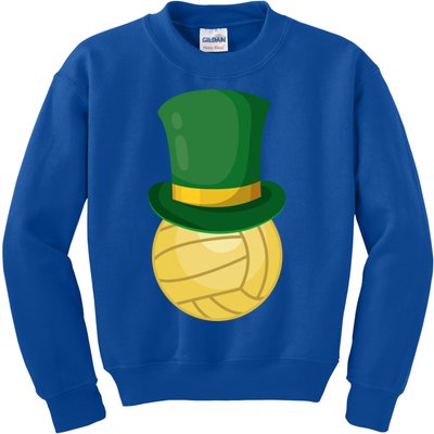 Volleyball Leprechaun St Patrick's Day Sport Funny Gift Kids Sweatshirt