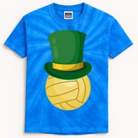 Volleyball Leprechaun St Patrick's Day Sport Funny Gift Kids Tie-Dye T-Shirt