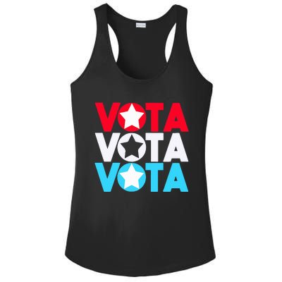 Vota Latinos Spanish Vote November Anti Trump Election Ladies PosiCharge Competitor Racerback Tank