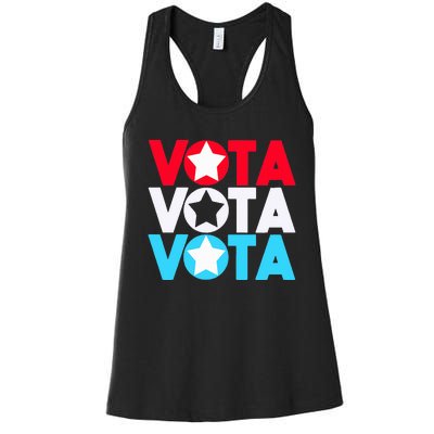 Vota Latinos Spanish Vote November Anti Trump Election Women's Racerback Tank