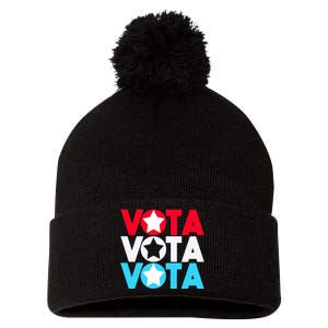 Vota Latinos Spanish Vote November Anti Trump Election Pom Pom 12in Knit Beanie